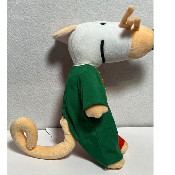 Vintage Maisy Mouse Plush Stuffed Animal Green Red YoYo 13" nostalgic not Tested - Picture 10 of 15
